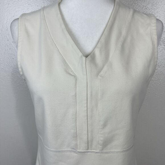 Lululemon Tank Top Women Large Cream V-Neck Wide Strap Activewear Athletic - Picture 6 of 11